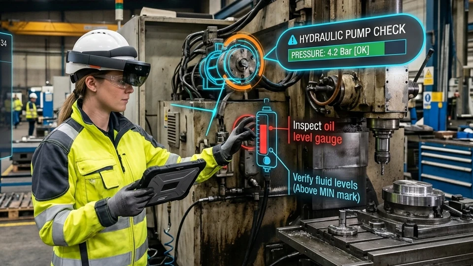 AR Overlay on Industrial Equipment