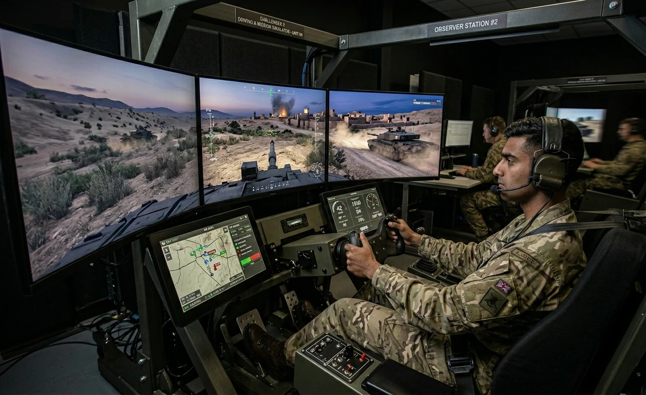 Multi-Screen Mission Simulator — Defence Application
