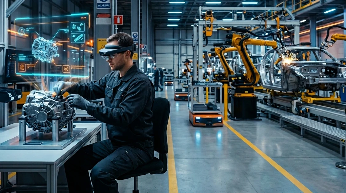 Augmented Reality on Factory Floor