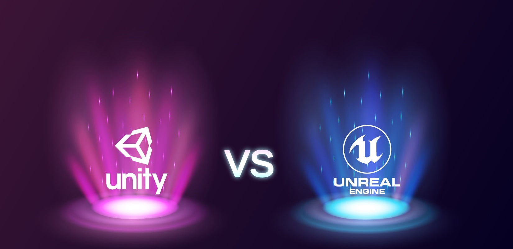Different features of unity and unreal engine